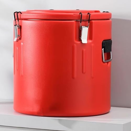 EMYJAY Contenedor Isotérmico Acero Inoxidable, Dispensador De Bebidas Aislado De Acero Inoxidable, Cubo Aislado para Fiesta Familiar Café Buffet LYWY (Color : Red, Size : 5L)