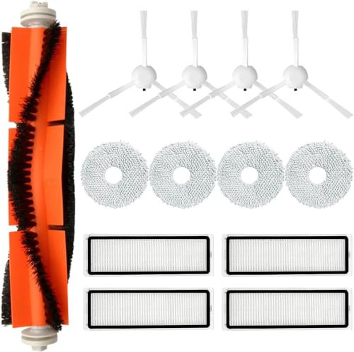 DingGreat Zubehörset für Dreame L10s Ultra / L10 Ultra/Xiaomi X10+/Xiaomi X20+ Staubsauger Roboter - 13-teiliges Ersatzteile Set mit Hauptbürste, HEPA Filter, Seitenbürste und Reinigungsbürste