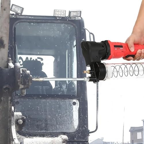DPLXFPP 18V Lithium Battery Powered Greaser, Cordless Electric Grease Gun, Rechargeable High Pressure battery grease gun, Suitable for agricultural machinery, ships, trucks