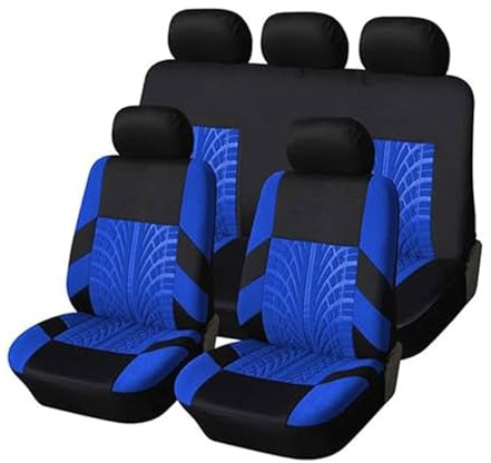 MEIQIANG sitzbezüge Auto für FIAT Panda Classic/Pandazzurri/Panda City Cross 2000-2023 2024, Allen Jahreszeiten ErhäL Atmungsaktiv Bequem Schonbezüge Innenraum Zubehör,Blue