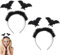 SULOLI 2 Stück Halloween Haarreif,Fledermaus Haarband,Haarschmuck,Stirnbänder,Haarreif für Damen, Kinder,Herren,Party