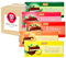 Pere's Candy Bundle für Böhme Milch Schokolade 5x100g (Pfefferminz | Himbeer | Zitrone | Erdbeer | Orangen) + Pere's Candy Notepad DIN A7-25 Blatt