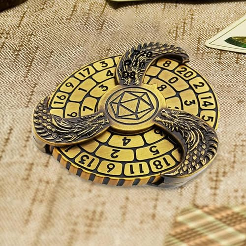 Rotierender Dungeon Dice - Drache Mechanische Würfel, Drachen Würfel Dis, Roulette Würfel Spinner, Roulette Würfel Mechanischer Würfel Spinner, Einzigartige Würfel Spinner für Tischspiele, Zahlen