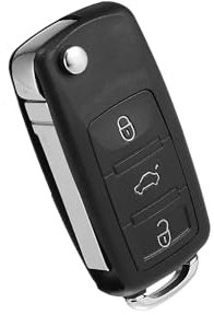 Partuto 3Buttons 433MHz Keyless Entry Remote Key Fob for Seat 1K0959753G Replacement