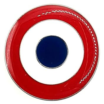 Badge à épingle en métal émaillé de l'armée de l'air française, Métal