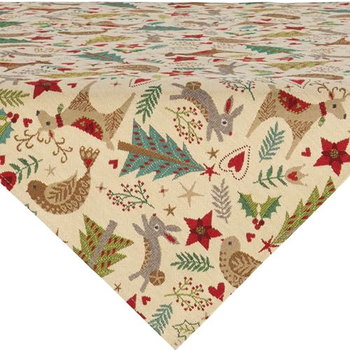 Erwin Müller Mitteldecke Gobelin Natur Größe 100x100 cm