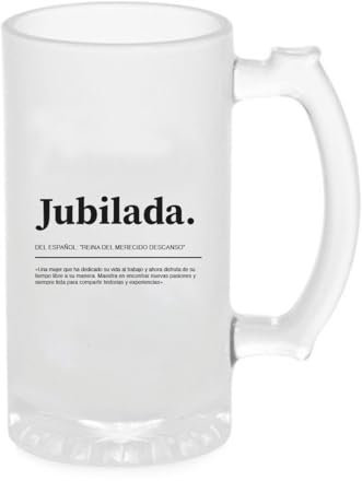 Jarra Cerveza Definiciones Originales | Regalo Original (Jubilada)