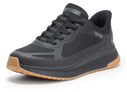 Skechers Bobs Squad 4, Zapatillas Hombre, Black Mesh, 41 EU