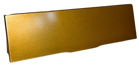 Magnetic Horizontal Letterbox Draught Excluder | Mail Box Letterbox Draught Excluder Magnetically Sealing Made in The UK | Metal Construction Magflap® MK3 | (Brass Effect)