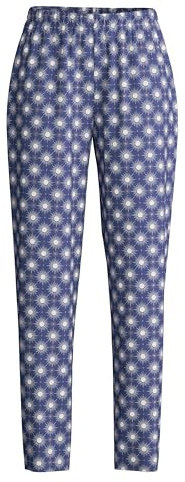 CALIDA Favourites Hose Damen, Baumwolle, pflegeleicht, hintere Hosentasche, elastischer Hosenbund Cobalt Blue 48-50