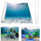 Gohytal Aquarium Poster, 120x40cm PVC Statisch Haftender Aquarium Hintergrund Meeresboden Generisch Aquarium Rückwandfolie Selbstklebende Folie Vinyl Hintergrund für Aquarium Rückwand Terrarium