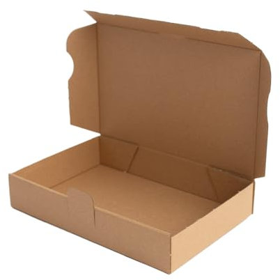 Versandkartons DHL Kleinpaket oder DP Maxibrief Karton Verpackung | Menge wählbar | Hansepack24 (240 x 160 x 80 mm Braun, 50 Stück)