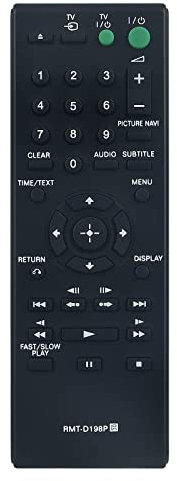 ROLLGAN New RMT-D198P Replacement Remote Control Fit For Sony DVD Player DVP-SR120 DVP-SR750HP DVP-SR760H DVP-SR170 DVP-SR320 DVP-SR350 DVP-SR360 DVP-SR370 DVP-SR405P DVP-SR750H DVP-SR760HP