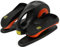 Mini Elektrischer Ellipsentrainer für Zuhause, Untertisch Crosstrainer mit Fernbedienung, LCD-Bildschirm, Einstellbar Geschwindigkeiten, Stepper für Senioren & Erwachsene (Orange+Schwarz)