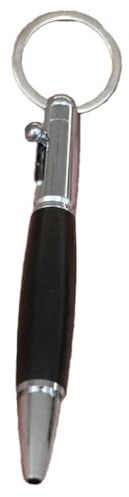 Qusedwey Bolt Action Stift, Kleiner -Schlüsselanhänger-Stift, Kurzer Kompakter Dreh-Kugelschreiber mit 5 Ersatzminen C