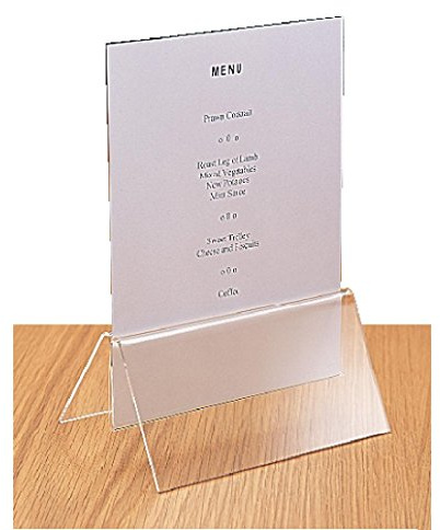 Olympia Menühalter Acryl breite Basis A5
