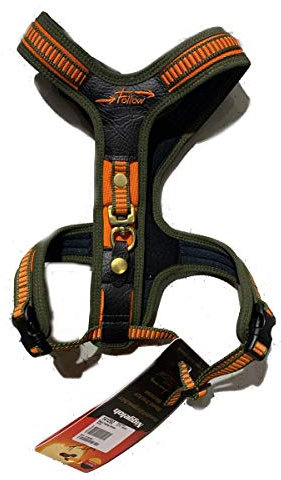 Niggeloh Hundeführgeschirr Follow, Orange-Oliv, M, 041100013