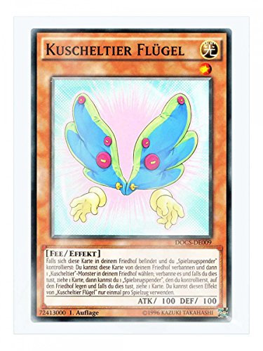 DOCS-DE009 Kuscheltier Flügel 1. Auflage im Set mit original Gwindi Kartenschutzhülle