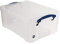 Really Useful Box 4 Stück 9 Liter - 395x255x155 mm - für 24 DVDs/ A4 papier - transparant