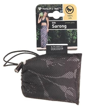 Cocoon Tropical Seide Sarong, Damen, Nacht Blau, 43x71
