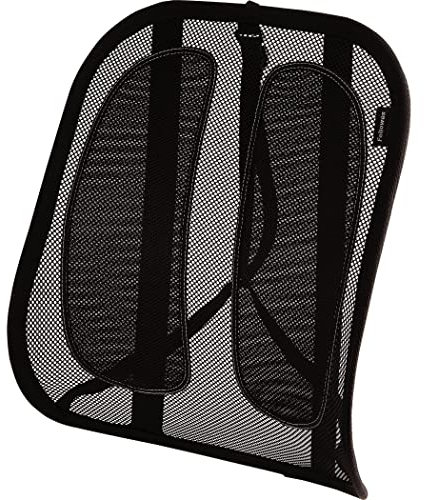 Fellowes Rückenstütze Office Suites - luftdurchlässiger Netzstoff - ergonomisch - mit Tri-Tensioning-Befestigung für gängige Bürostühle - schwarz - 1 Stück