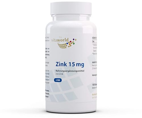 Vitaworld Zink 15 mg Kapseln, 100 St. Kapseln