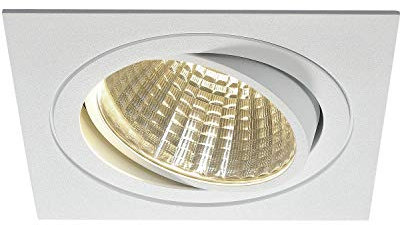 SLV NEW TRIA 150 I CS Downlight weiß eckig 3000K, Einbauleuchte, Einbauspot, Deckeneinbauleuchte, Spot, Deckenspot, Einbaustrahler, Deckenstrahler, Wohnzimmer, Badezimmer