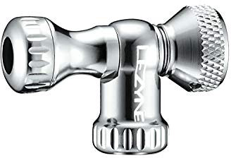 LEZYNE CO2 Pumpenkopf Control Drive CNC Silber-glänzend Co2pumpe, One Size