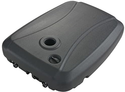 vidaXL Sonnenschirmständer mit 2 Rädern Sonnenschirmhalter Schirmständer Schirmhalter Sonnenschirm Ständer Fuß Schirm Halter Schwarz