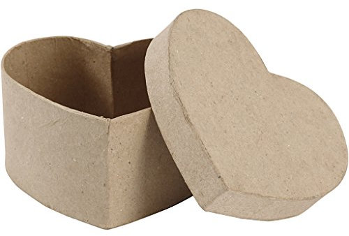 Herz-Box, Herzform, Größe 11,5x11,5 cm, H: 6 cm, 1 Stück