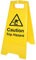 Warning Signs - Caution trip hazard (free-standing floor sign) - Yellow Polypropylene