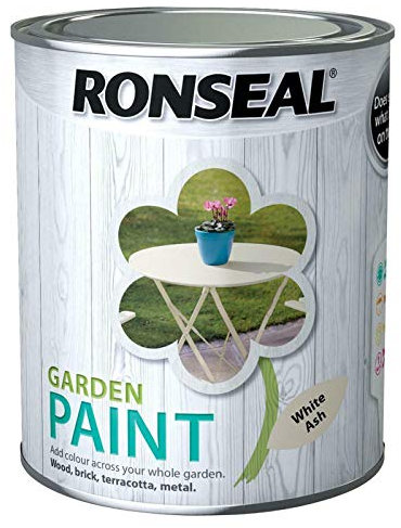 DIY & Tools Rainproof Exterior Outdoor Wood Shed Metal Brick Garden Paint - 2.5 Litre (White Ash)