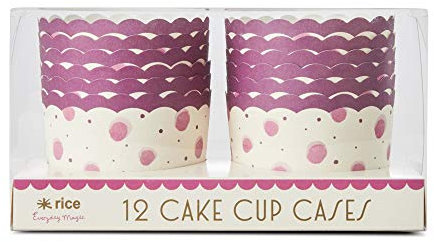 Rice - Moldes Pequeños para Magdalenas Reposteria (papel, 24 unidades), 2 colores