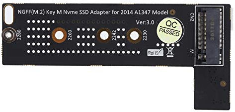 Zunate SSD Converter, M.2 NGFF MKey NVME SSD Converter Card Adapter Module for OS Computer Mini A1347 Model 2014, for M key SSD