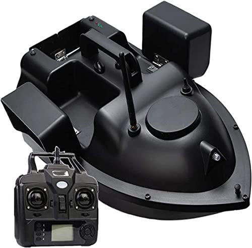 MeTikTok Remote Control Boat, Fish Bait Boat 2kg Loading Tanks GPS RC Fishing Bait Boat 500m 3-way Baiting Intelligent Return with 1 Batteries,12000mAh