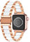 Kai Tian White Ceramics Rose Gold Stainless Steel Solid Watch Strap Bracelet Compatible for Apple Watch 42mm 44mm 45mm Replacement Watch Bands for Men Women iWatch SE Series SE 7 6 5 4 3 2 1 Sport