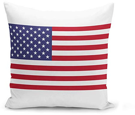 Kissen Kissenbezug 40x40 cm Vereinigte Staaten Flagge Fußball Sport Nationalmannschaft USA