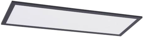 LED Panel 'Nelios' (Modern) in Black Made of Aluminium for e.g. Living Room & Dining Room (1 Light Source,) from Lindby | Ceiling Light, Business Lighting, Office lamp, workspace lamp, Ceiling Light