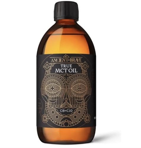 Ancient + Brave True MCT Oil 500 ml - Miscela ad Alto Contenuto di MCT C8 e C10, Olio di Cocco Puro al 100% - Keto Friendly, Vegano e Paleo - Per Bulletproof Coffee e Frullati