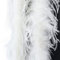 Flauschige Marabu Federboa, 200cm Federboa weiß Straußenfeder Schal Feder Boa Einfarbig Federdichten Feder Schal 20er jahre Charleston Burlesque Federboas Kostüm Zubehör Karneval Mottoparty
