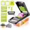 Vegetable Cutter, 12 in 1 Multifunctional Onion Chopper, Vegetable Slicer, Fruit Cutter, Onion Cutter for Slicing Fruit and Vegetables, Carrot, Potato, Tomato
