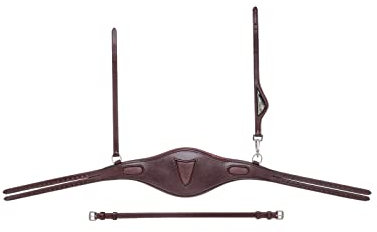 Equiline Anatomisch geformtes, breites, zweigeteiltes Genickstück zum Reiten