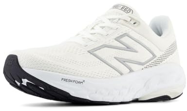 New Balance Women's Fresh Foam X 860 V14 Running Shoe, White/Sea Salt/Black, 9 X-Wide