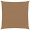 vidaXL Voile d'Ombrage Protection Voile Solaire Voile de Parasol Anti UV Jardin Patio Terrasse Balcon Extérieur 160 g/m² Taupe 2,5x2,5 m PEHD
