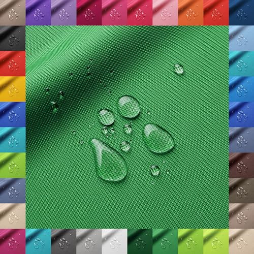 Patchhome Oxford Polyester Öko-Tex Gewebe, Wasserdicht, Polyesterstoff, Meterware mit 160cm Breite reißfest und pflegeleicht (Grün)