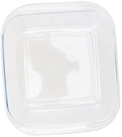 Yardwe Glasbackform Ofenform Servierteller Hitzebeständig Mikrowellengeeignet Transparent 1 Stück Quadratisch Borosilikatglas Verschleißfest für Salate Fischgerichte Aufläufe Zuhause