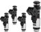 Frankberg 4x Einspritzventil Einspritzdüse Injektor Kompatibel mit Berlingo GFK GJK MF 1.1L 1996-2008 C2 JM 1.1L 2003-2009 206 SW 2E/K 1.1L 2002-2007 Replace# 9625587580