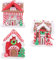 HOMSFOU Dekoration 3 Stück Lebkuchenhaus-Ornamente Weihnachtsbaumschmuck Süßigkeitenhaus Hängende Ornamente Dorfhäuser Anhänger Für Urlaub Weihnachtsbaum Heimdekoration Wohnkultur
