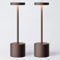 HYMZP 2 Piezas Lámpara de Mesa Inalámbrica, Lámpara de Mesa LED Recargable de 5000mAh, Regulable, Lámpara de Metal, Para el Comedor, el dormitorio, el exterior (Corten)
