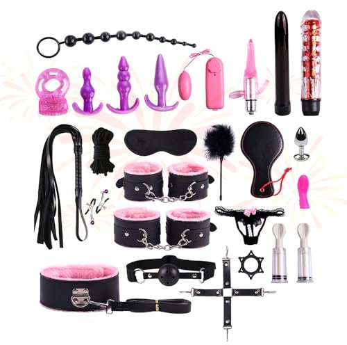 HUNTVE 26PCS / Set BSDM Giocattoli per Coppie Kit Tappetino Caviglia Giochi Fitness Giocattolo